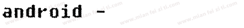 android 英文字体转换